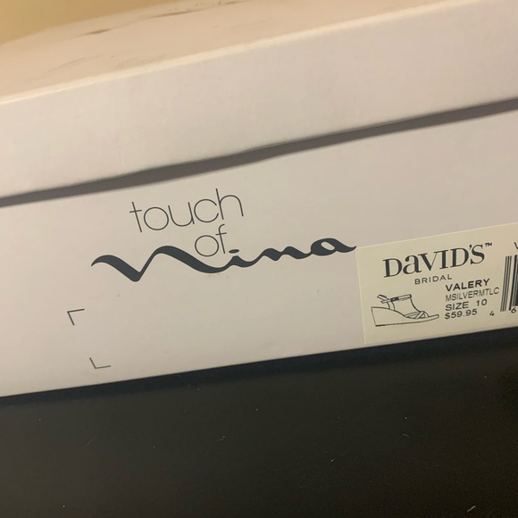 Touch of Nina Silver Glittery Valery Wedges - Picture 11 of 12